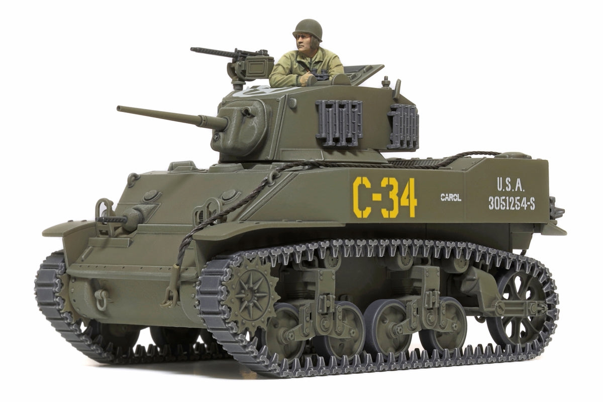 Tamiya 32606 1:48 U.S. Light Tank M5A1 Stuart Tank Plastic Model Kit