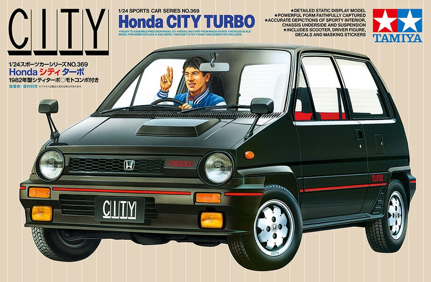 Tamiya 24369 1:24 Honda City Turbo Plastic Model Kit