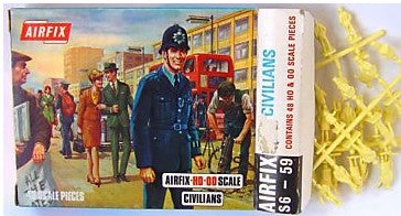 Airfix Products S6-59 HO/OO Civilians Figures (Box of 48)