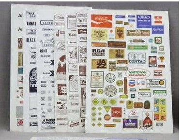 Mountain State Model Works 550 HO Advertising Sign Kit
