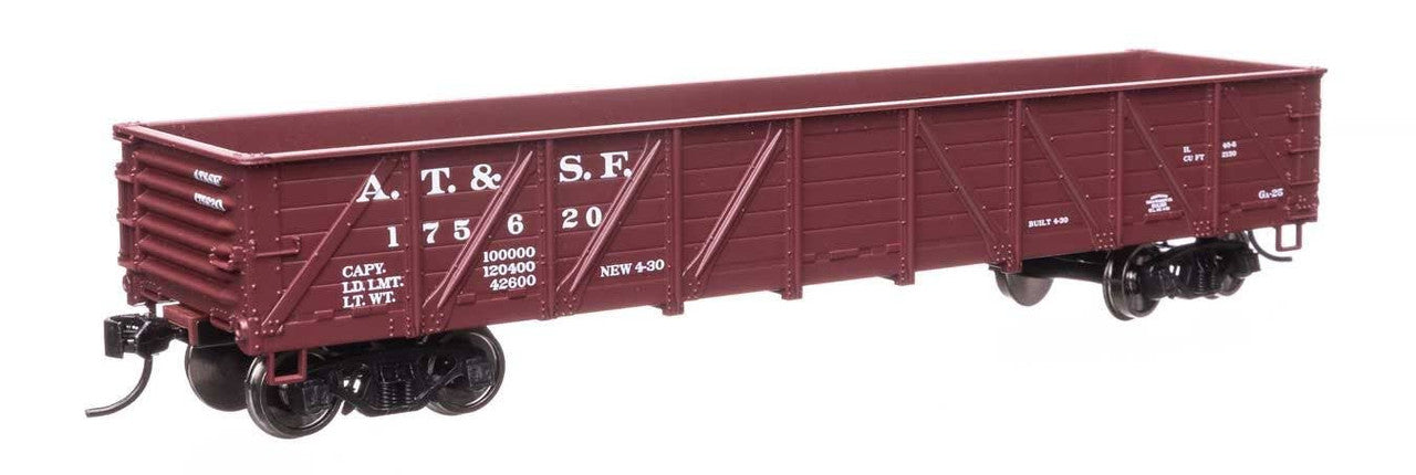 Walthers 910-56105 HO Santa Fe 40' 50-Ton Drop Bottom Gondola RTR #175620