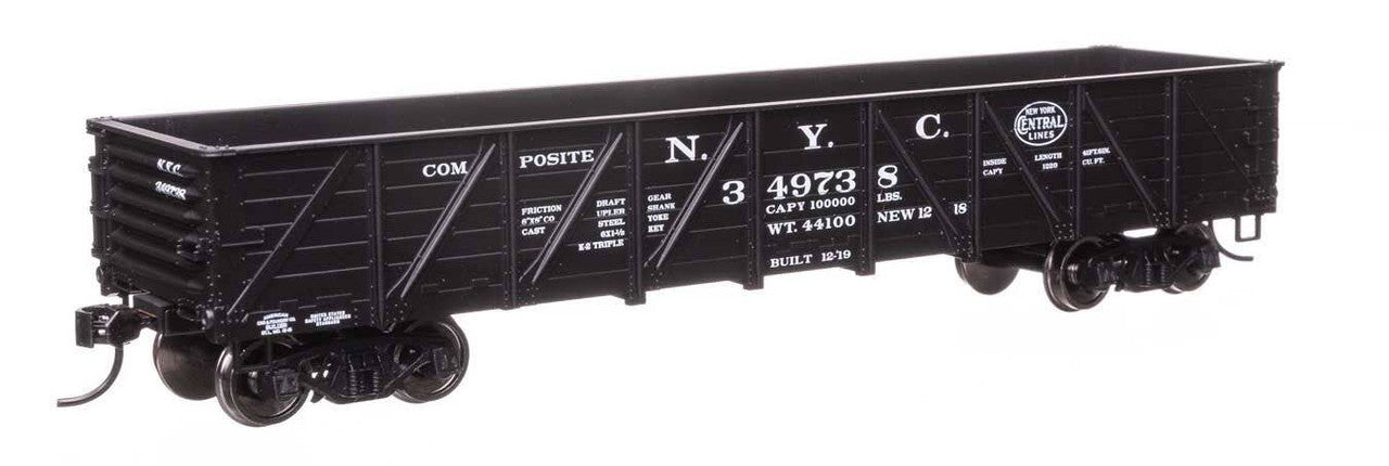 Walthers 910-56114 HO NYC 40' 50-Ton Drop Bottom Gondola Ready to Run #349738
