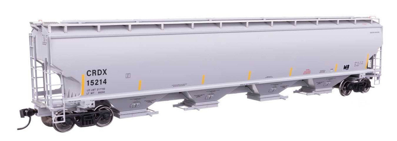 Walthers 920-110318 HO CRDX 67' Trinity 6351 4-Bay Covered Hopper RTR #15214