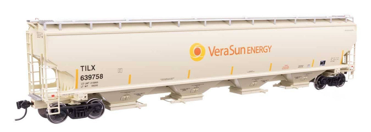 Walthers 920-110330 HO Vera Sun 67' Trinity 6351 4-Bay Covered Hopper #639758