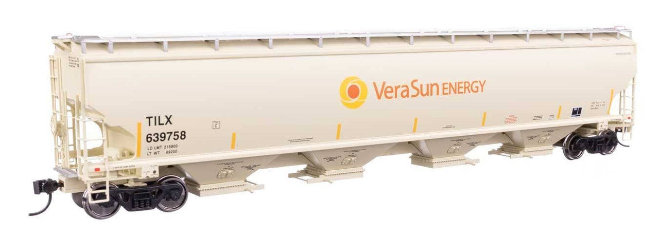 Walthers 920-110330 HO Vera Sun 67' Trinity 6351 4-Bay Covered Hopper #639758