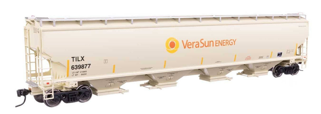 Walthers 920-110331 HO Vera Sun 67' Trinity 6351 4-Bay Covered Hopper #639877