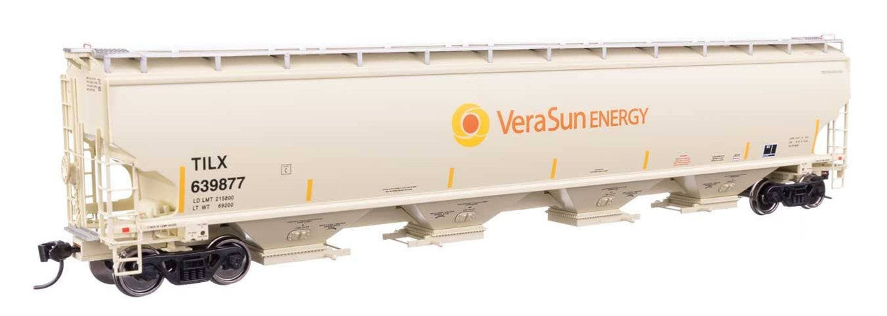 Walthers 920-110331 HO Vera Sun 67' Trinity 6351 4-Bay Covered Hopper #639877