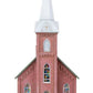 Walthers 933-3858 N 4-7/8 x 2-3/4 x 6-7/16" Brick Church Building Kit