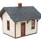 Walthers 933-4061 HO 3-3/8 x 3-1/16 x 2-7/8" Flag Stop Station Building Kit