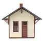 Walthers 933-4061 HO 3-3/8 x 3-1/16 x 2-7/8" Flag Stop Station Building Kit