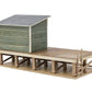 Walthers 933-4062 HO 3-7/16 x 1-1/2 x 1-7/8" Milk Platform Building Kit