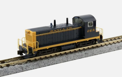 Kato 176-4376-DCC N Atchison, Topeka & Santa Fe EMD NW2 Switcher - DCC #2414