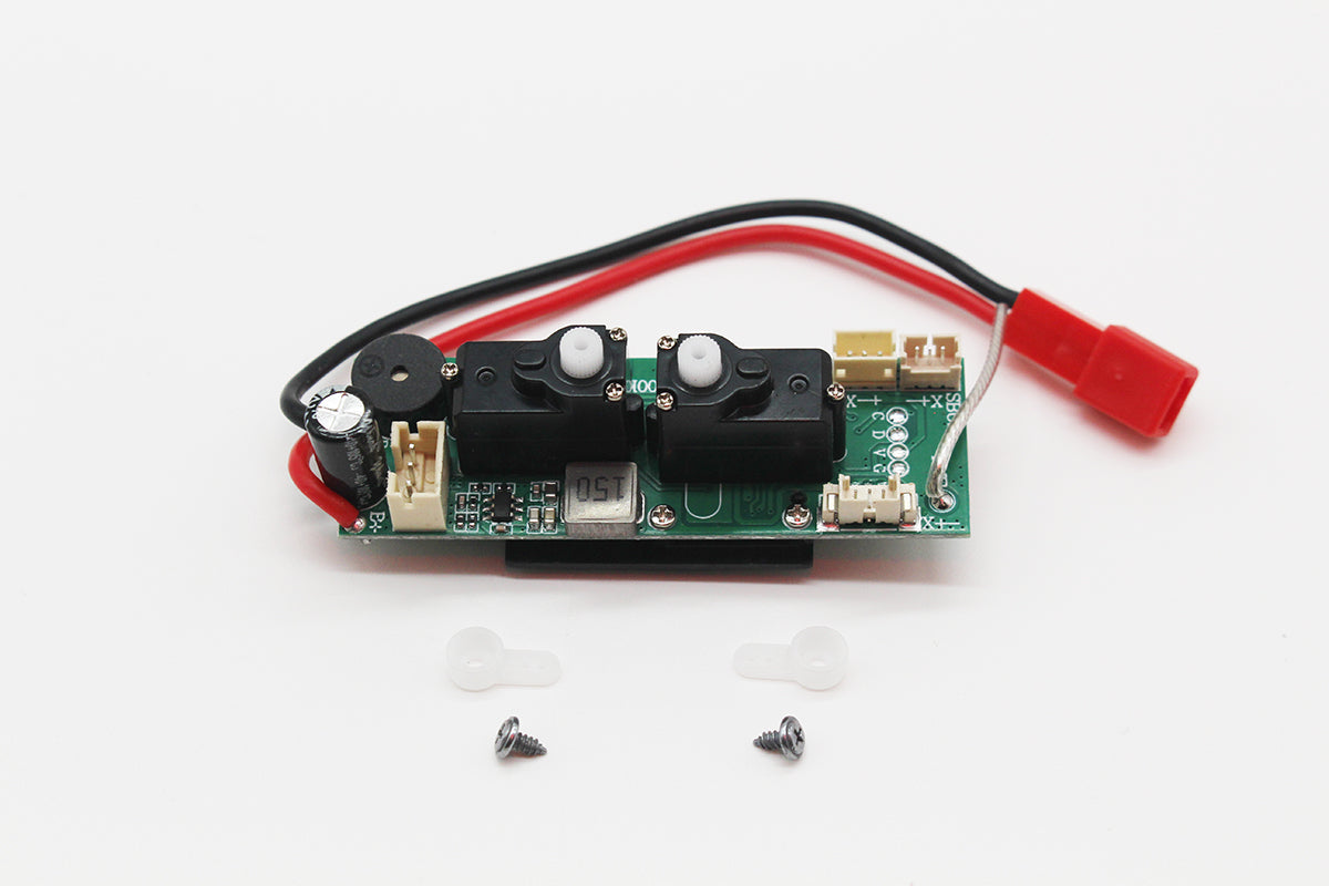 Rage R/C A1629 P-51D BL 2.4GHz 4Ch Receiver with Gyro & 2g Servos