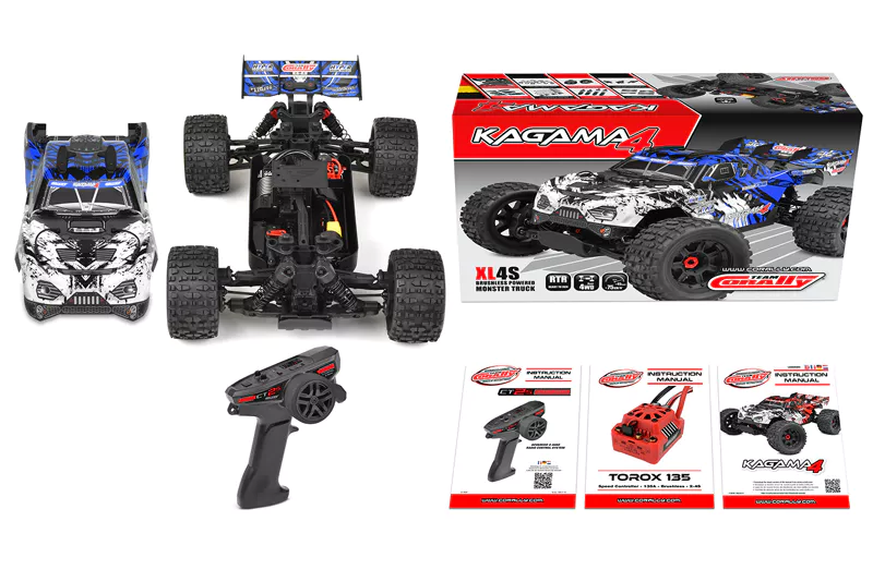 Corally C-00293-B 1:10 Blue Kagama 4 XL4S Monster Truck