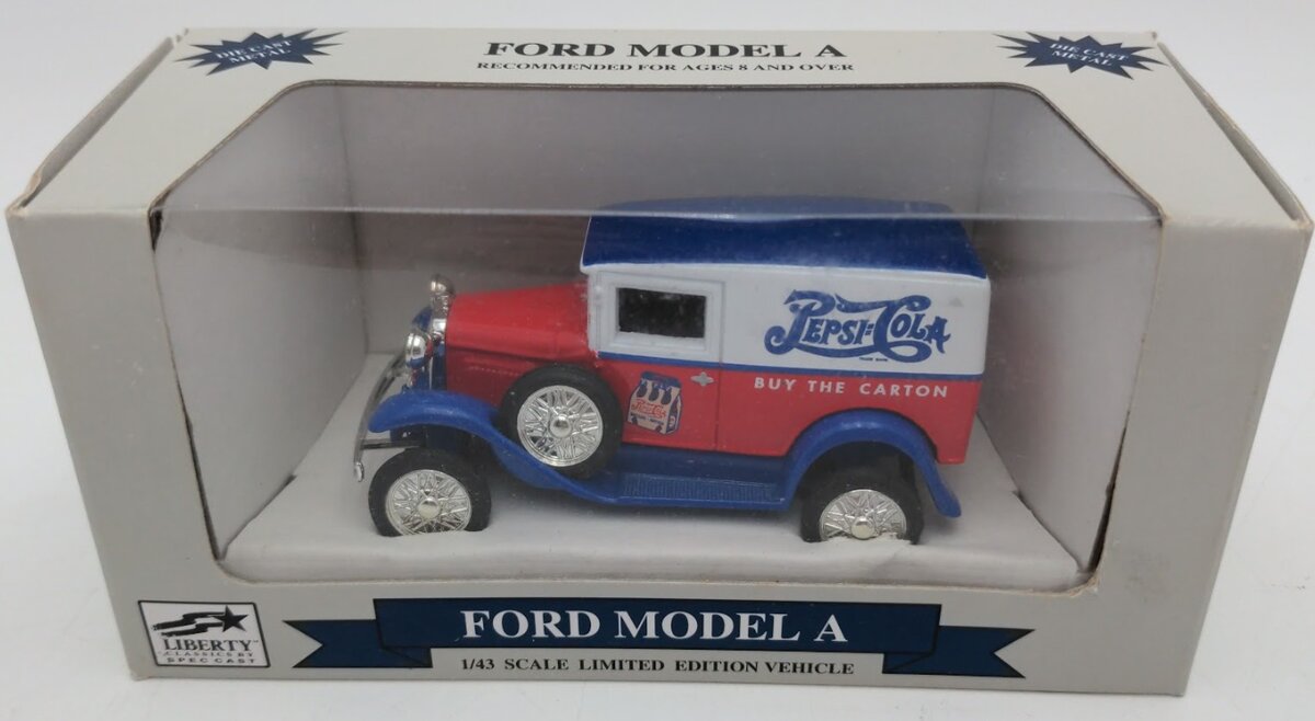 Liberty Classic 80008 1:43 Scale Die Cast Pepsi-Cola Ford Model A Delivery Van