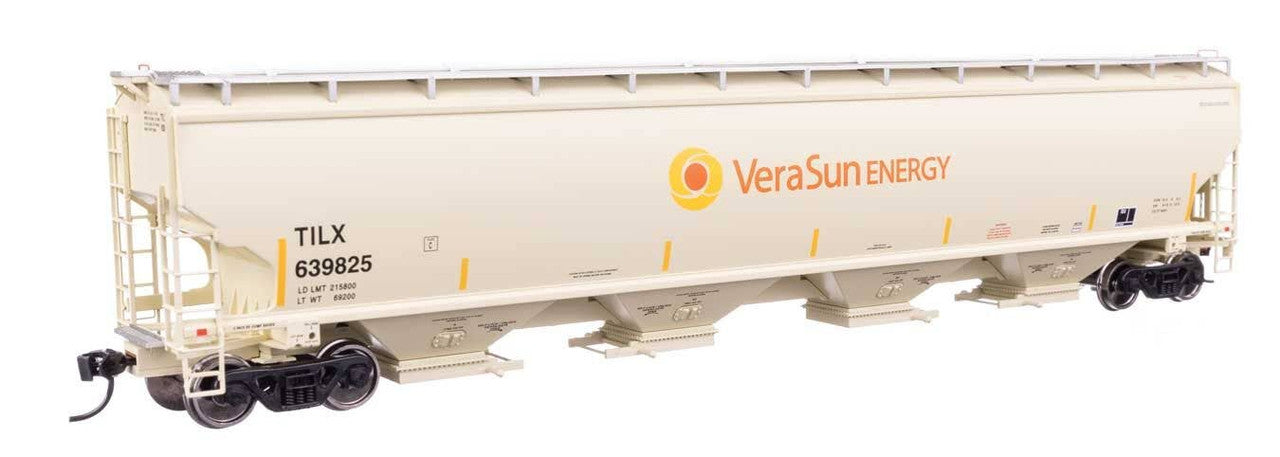 Walthers 920-110328 HO Vera Sun 67' Trinity 6351 4-Bay Covered Hopper #639825