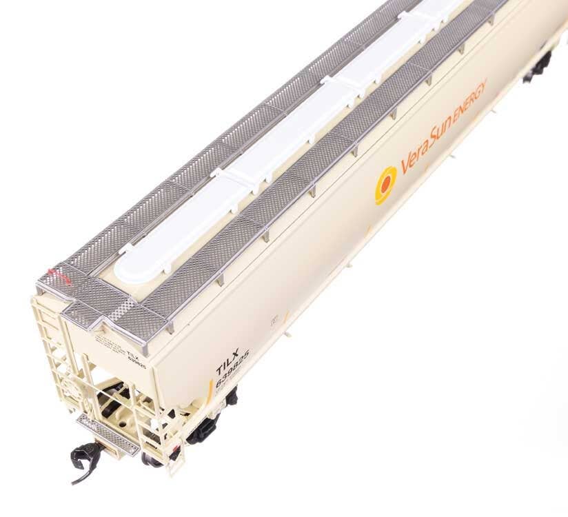 Walthers 920-110328 HO Vera Sun 67' Trinity 6351 4-Bay Covered Hopper #639825