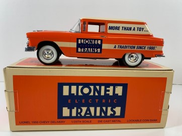 Eastwood Automobilia 303500 1:25 Lionel 1955 Chevy Delivery Lockable Coin Bank
