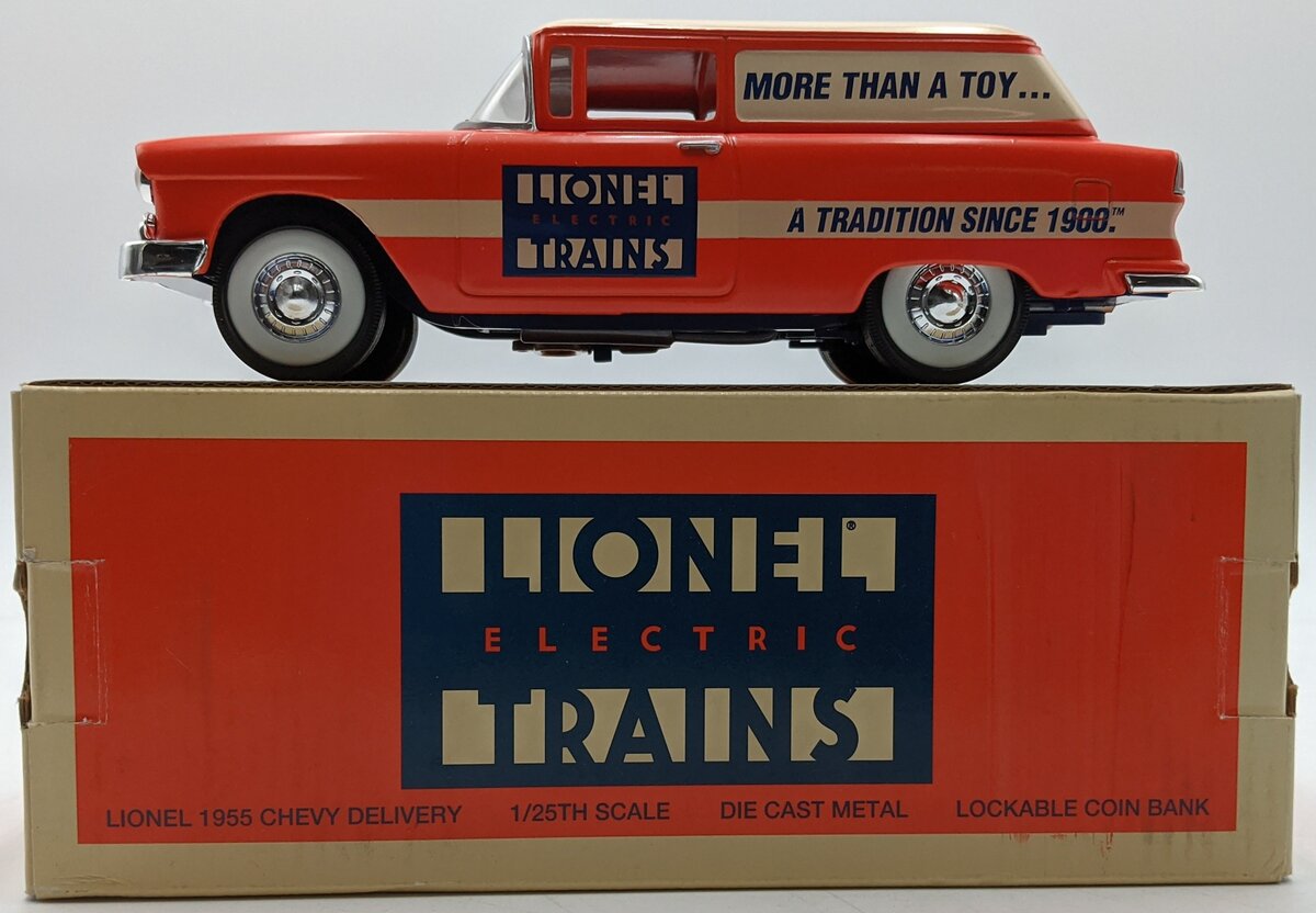 Eastwood Automobilia 303500 1:25 Lionel 1955 Chevy Delivery Lockable Coin Bank