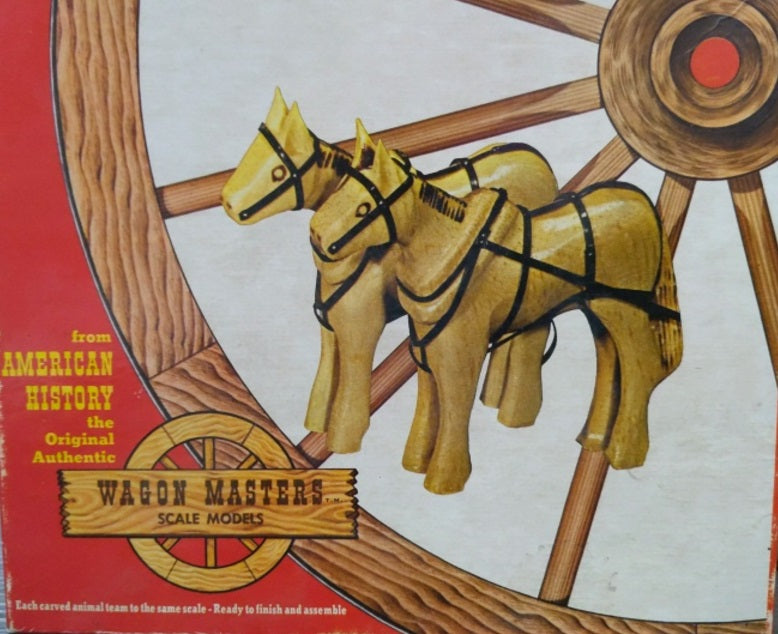 Craft Master 950:298 Wagon Master Horse Old West Wooden Kit (Box of 2)
