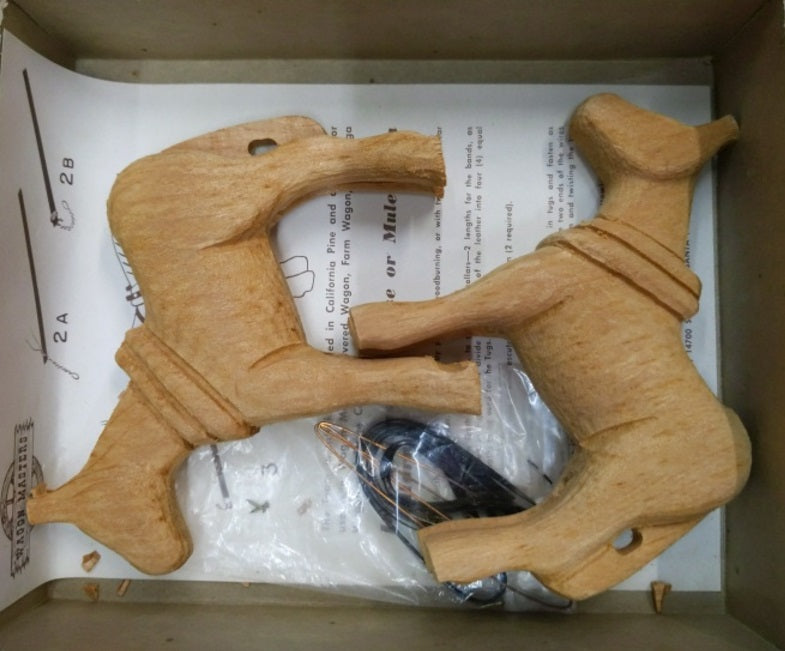 Craft Master 950:298 Wagon Master Horse Old West Wooden Kit (Box of 2)