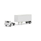 Athearn 90991 HO Owner Operator Ford C/28' Trailer Ready to Run