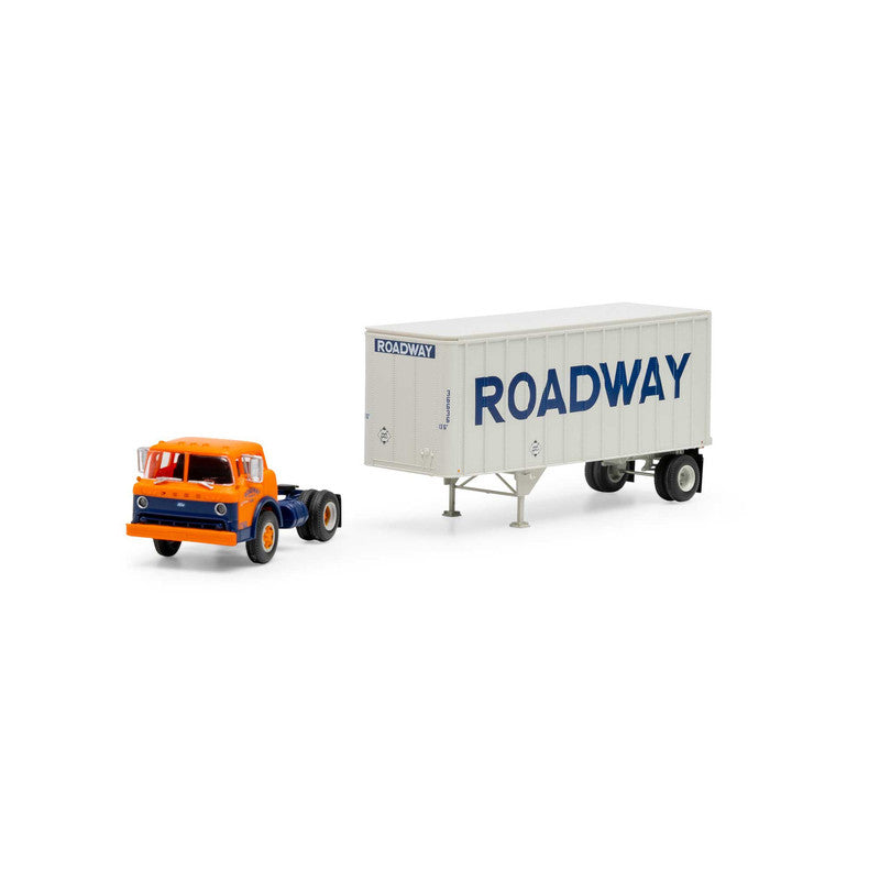 Athearn 90988 HO Roadway Ford C/28' Trailer Ready to Run #1