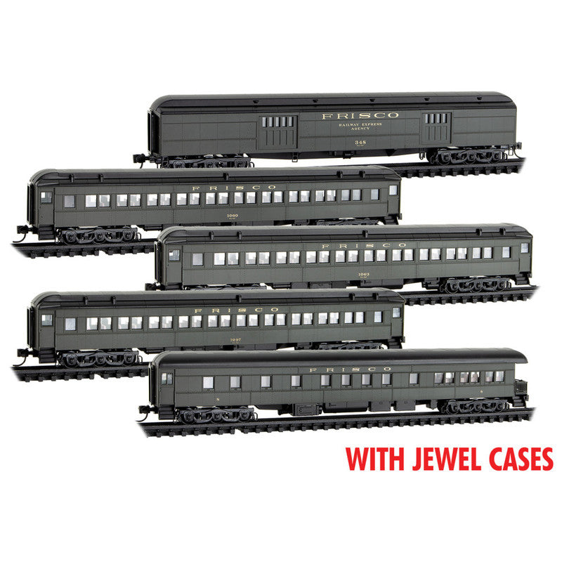 Micro-Trains 98302255 N Frisco Heavyweight Passenger Car (Set of 5) LN/Box