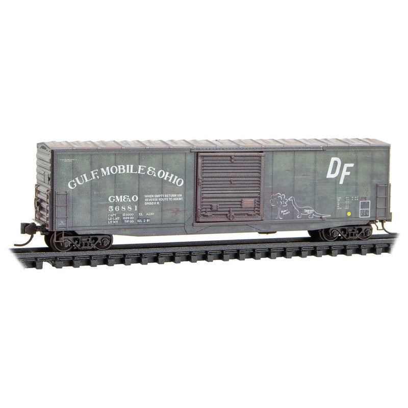 Micro-Trains 98305082 N Gulf, Mobile & Ohio Weathered 50' Boxcar