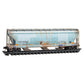 Micro-Trains 98305083 N First Union Rail Leasing 3-Bay Covered Hopper (Set of 3)