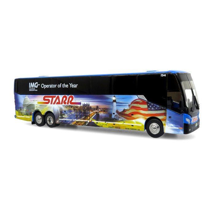 Iconic Replicas 87-0444 1:87 Starr Tours Prevost H3-45 Coach Diecast Model