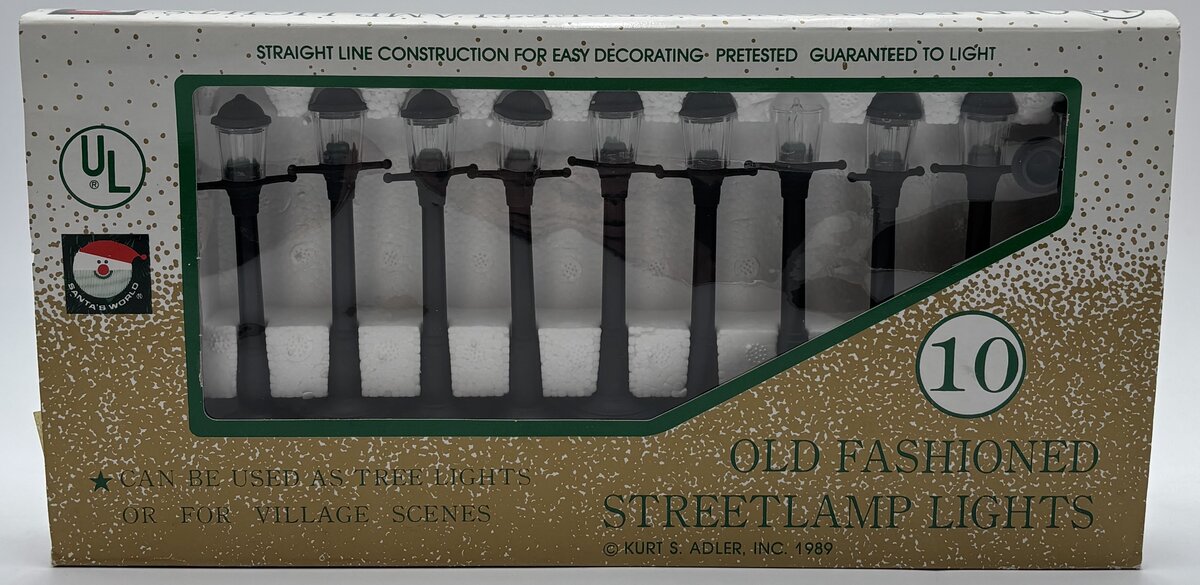 Santa's World O Gauge Assorted Old Fashioned Streetlamps (Set of 10)