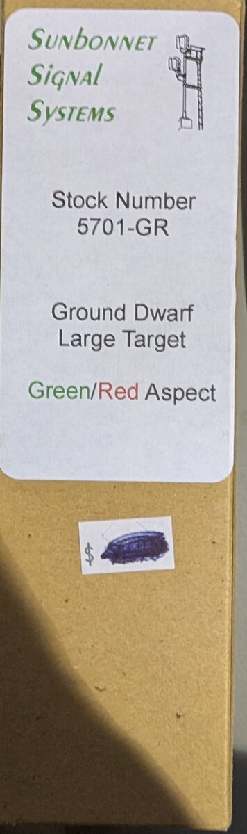 Sunbonnet Signal Systems 5701-GR Green/Red Aspect Ground Dwarf Large Target