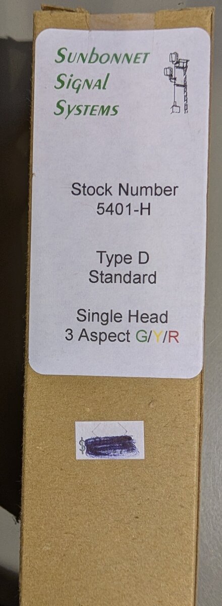 Sunbonnet Signal Systems 5701-H Type D Standard Single Head 3 Aspect G/Y/R