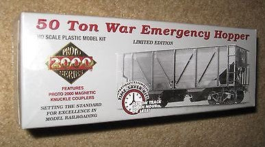 Life Like 39292 HO Proto 2000 Series WAB 50 Ton War Emergency Hopper Kit