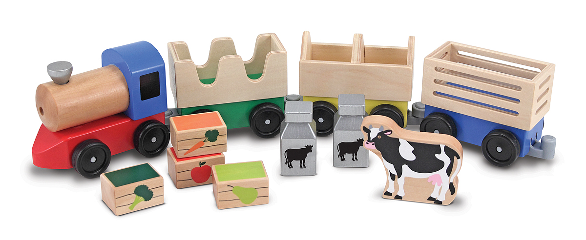 Melissa & Doug 50782 Wooden Farm Train