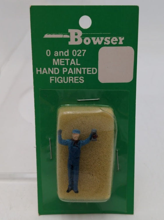 Bowser 1-013758 O and O27 Scale Brakeman Holding Lantern Metal Figure
