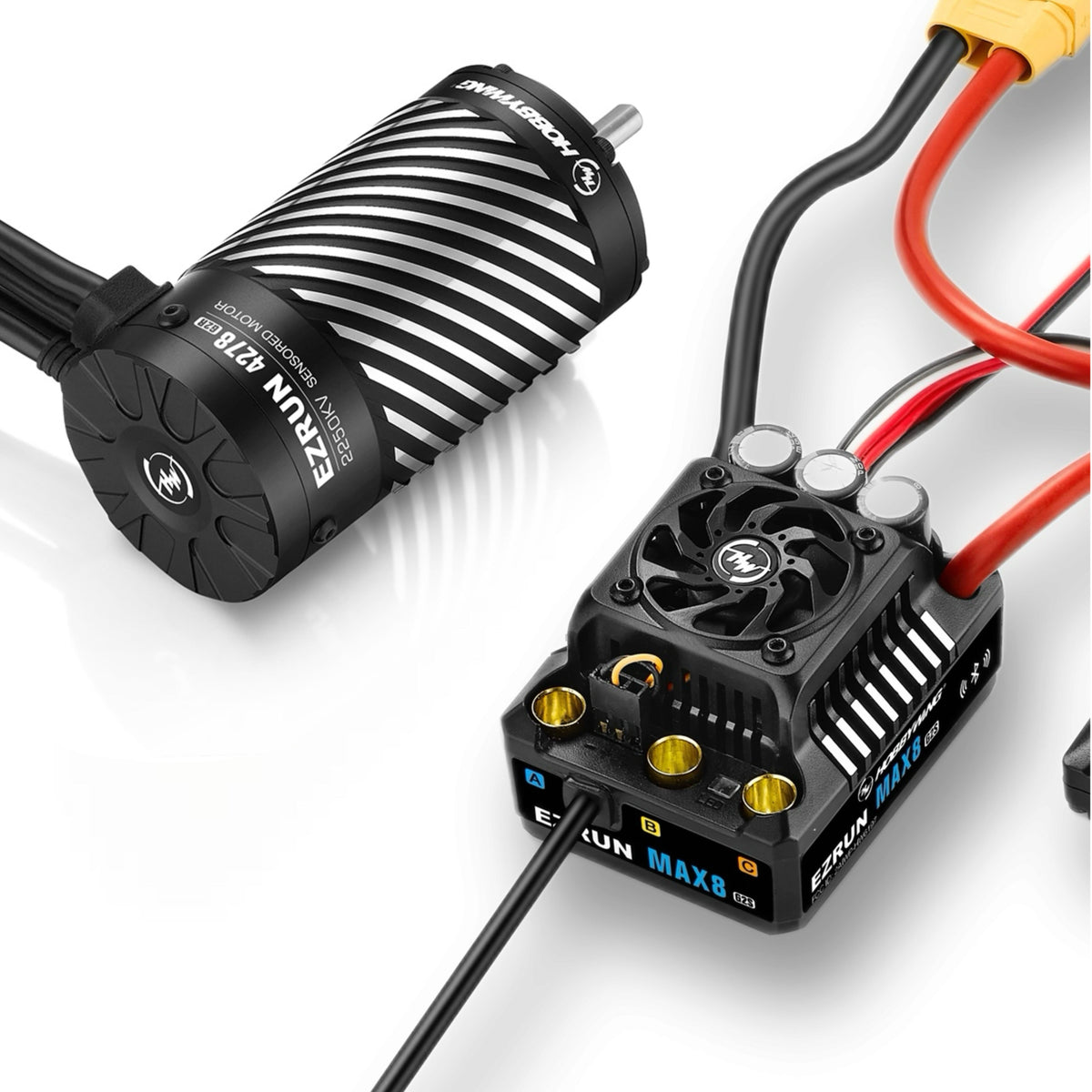 HobbyWing 38010607 Ezrun Max8 GS2 ESC & 4278SD 2500KV G2R 3-6S Motor Combo