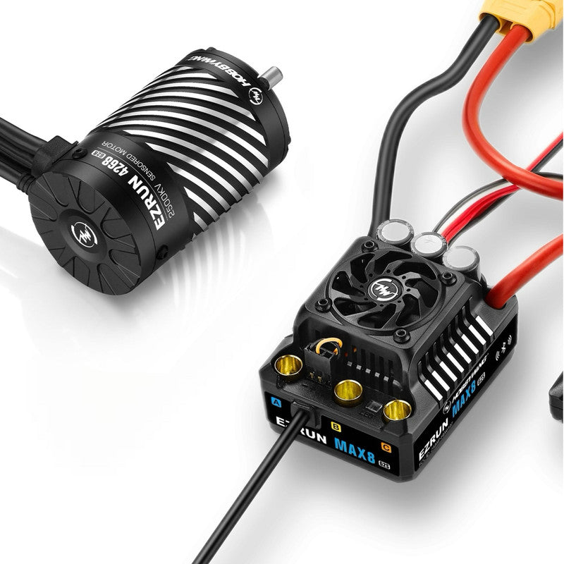HobbyWing 38010606 MAX8 GS2 ESC + 4268SD 2500KV G2R Motor (3-6S) Combo