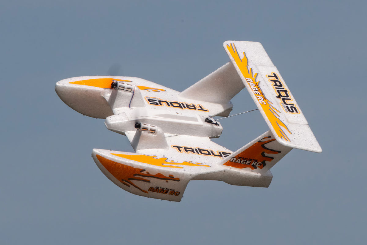 Rage R/C 3101 Orange Tribus 250 Electric Powered RTF Amphibious Aircraft