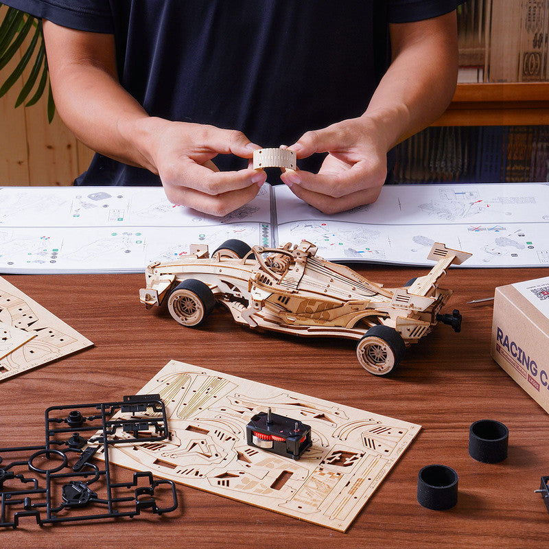 Robotime LK505 ROKR Racing Car 3D Wooden Puzzle