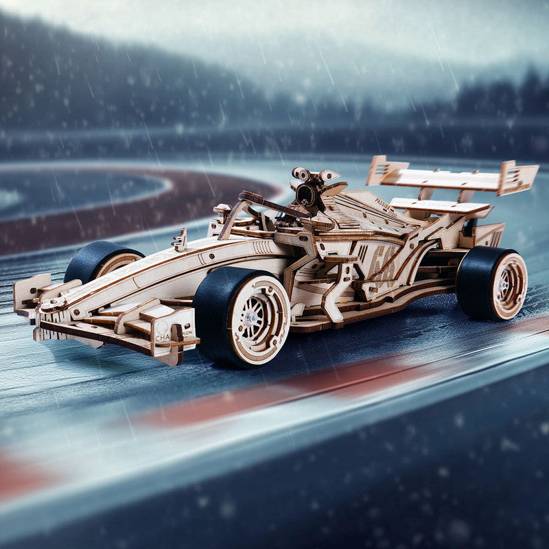 Robotime LK505 ROKR Racing Car 3D Wooden Puzzle