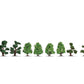 Noch 21546 HO/TT/N 4-5 cm Ornamental Bushes (Pack of 12)