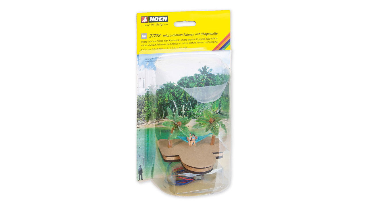 Noch 21772 HO Micro-Motion Palms with Hammock