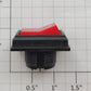 Acme R1211-1 SPST Red Rocker Panel Switch 6A @ 120VAC without Hardware