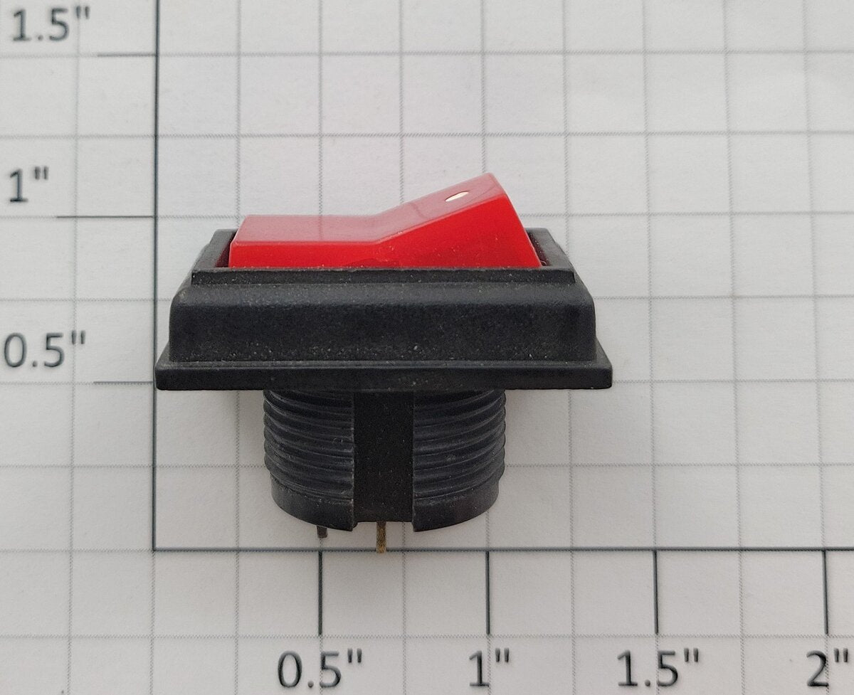 Acme R1211-1 SPST Red Rocker Panel Switch 6A @ 120VAC without Hardware