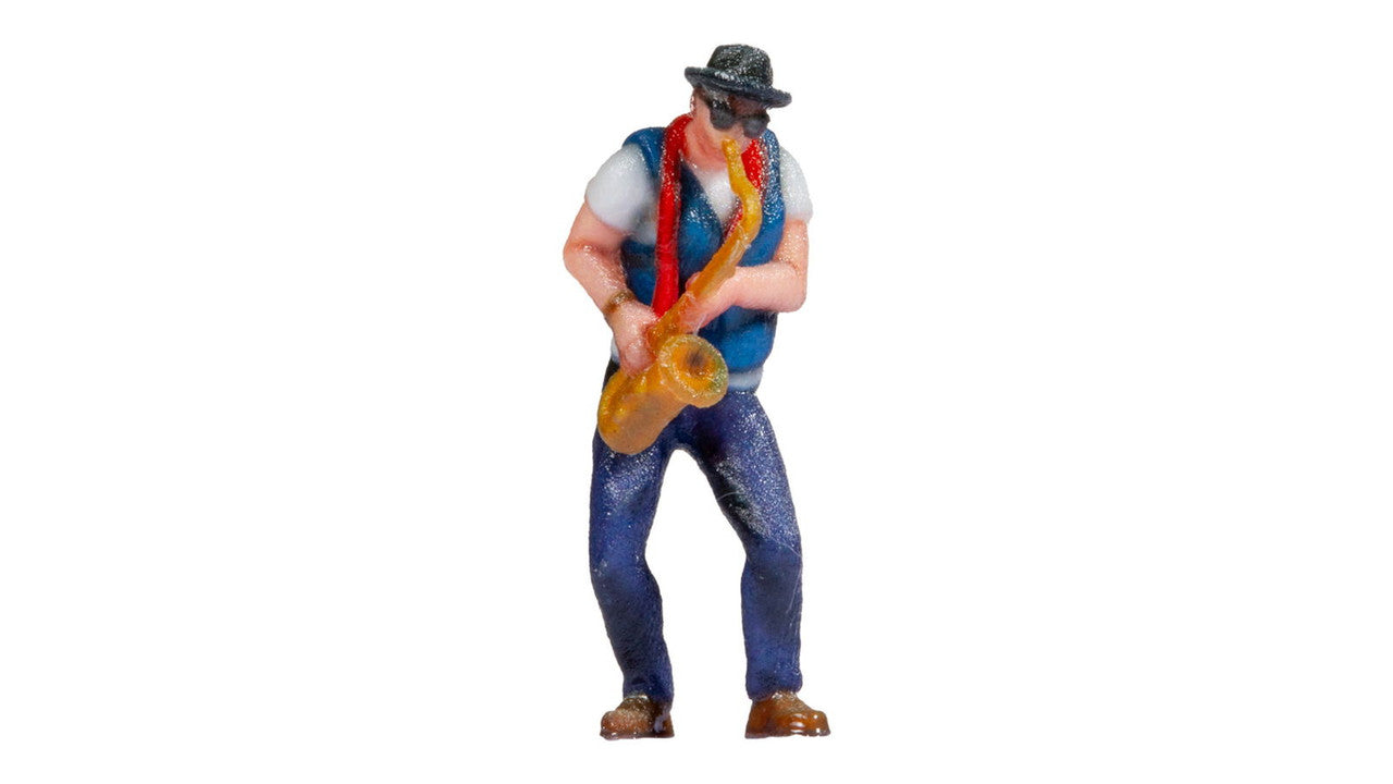 Noch 10412 HO Saxaphonist Colored 3D Print Figure