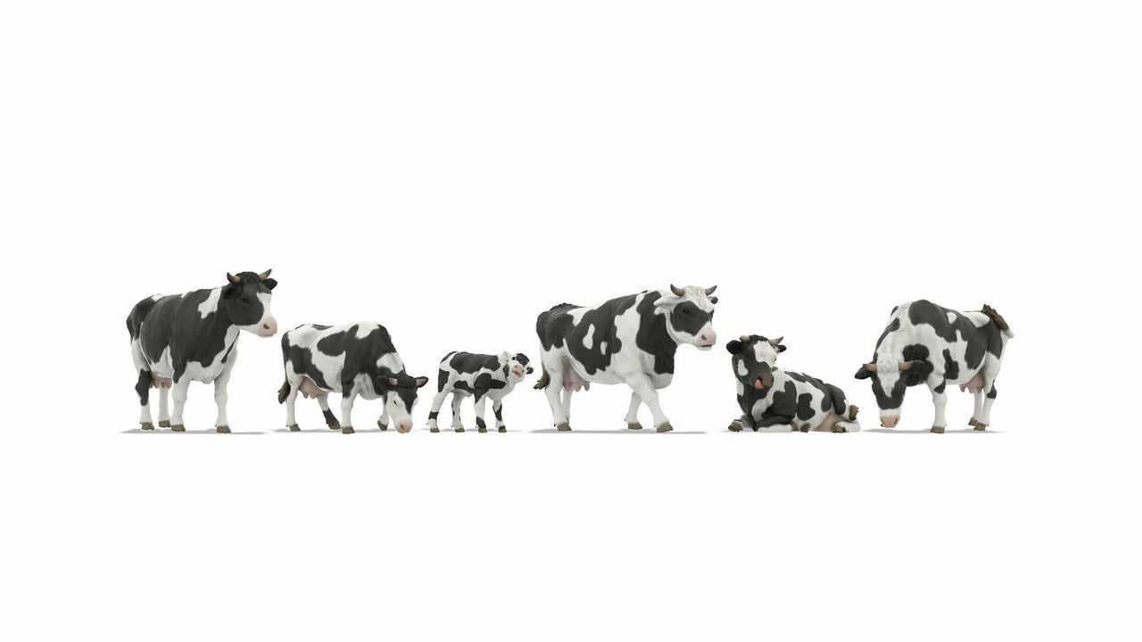Noch 44540 Z Cows Color 3D Print Figure (Set of 6)