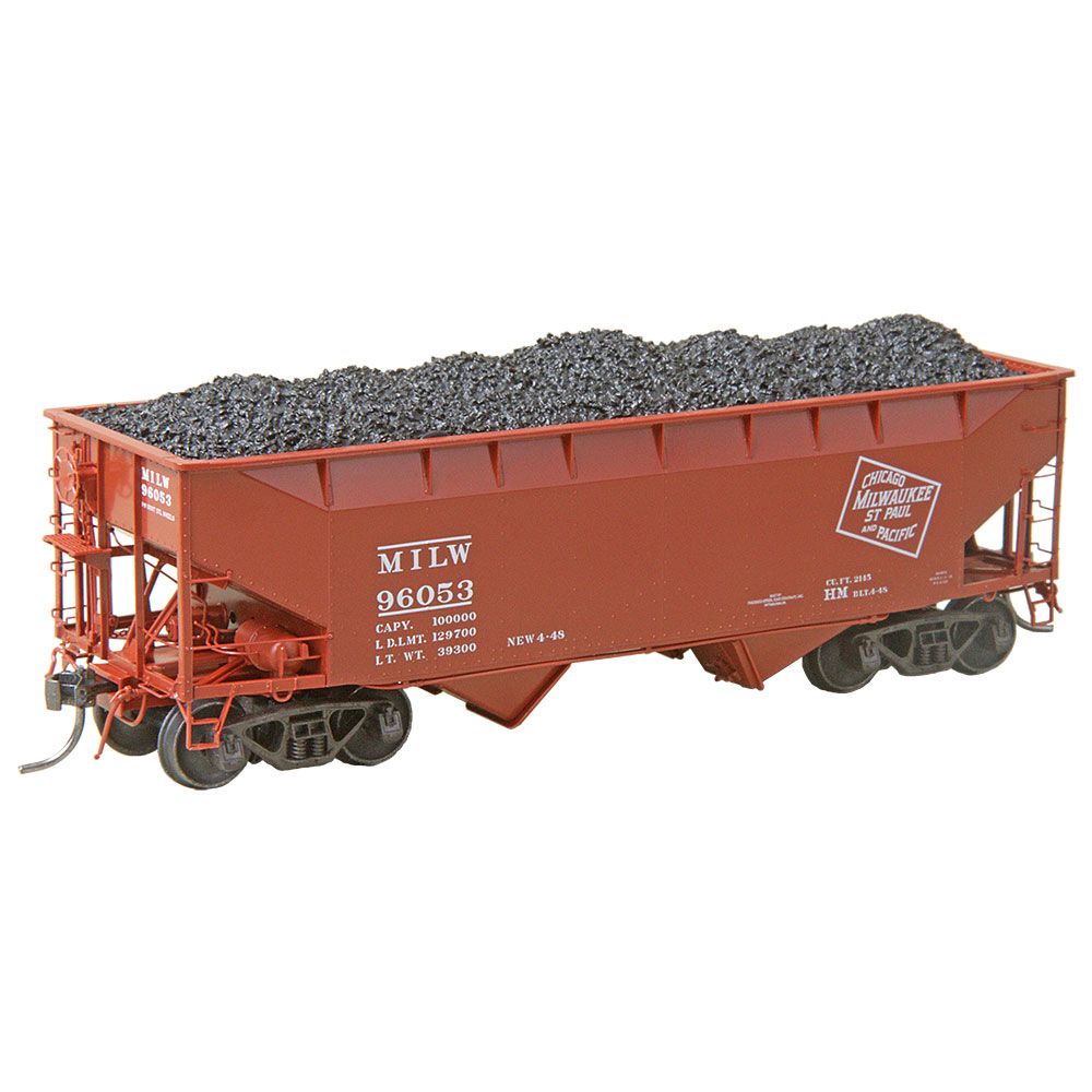 Kadee 7528 HO Milwaukee 50 Ton AAR "Standard" 2 Bay Open Hopper #96053