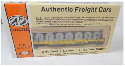 Con-Cor 0001-009252 HO 54' Flatcar w/Load Trailer Train